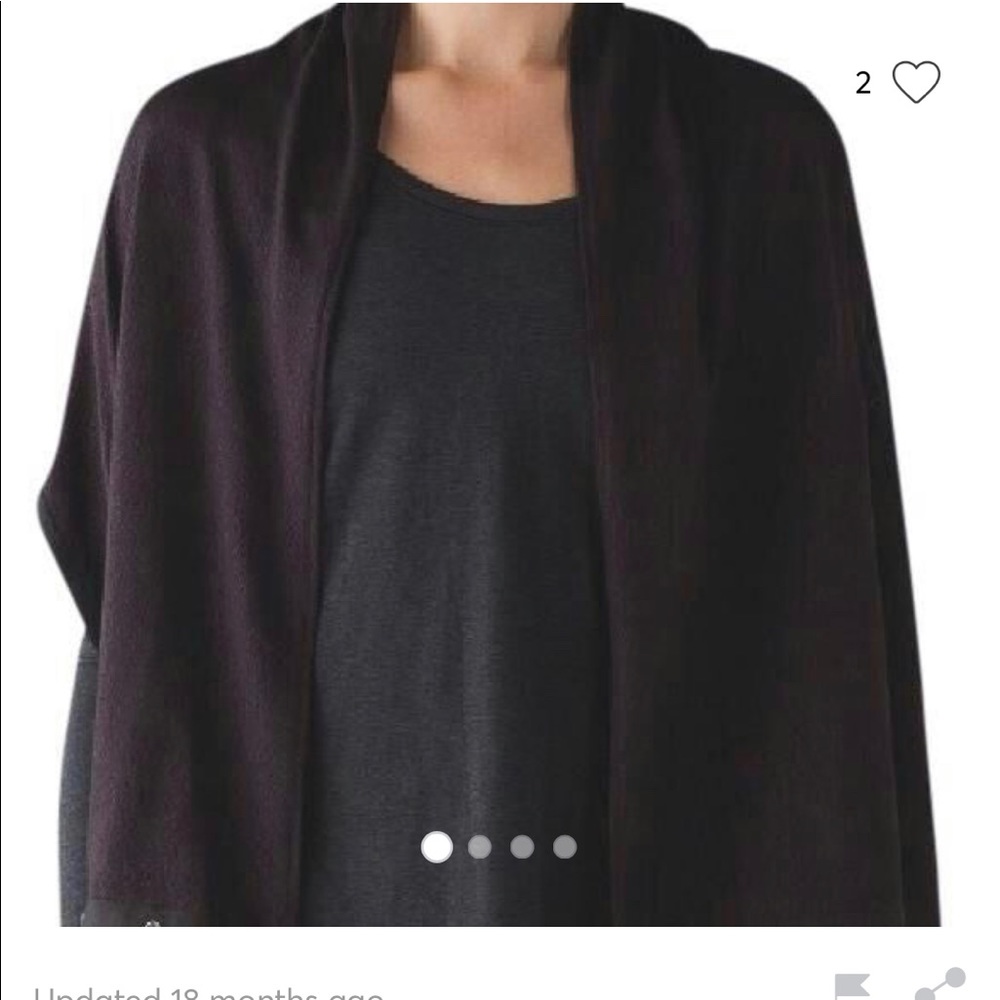 Lululemon vinyasa wrap black cherry